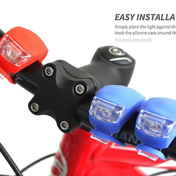 Bicycle Light Front and Rear Silicone LED Bike Light Set - Bike Headlight and Ta - Picture 5 of 7